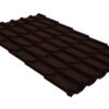 Профиль волновой Классик Grand Line 0,5 GreenCoat Pural BT RR 887 шоколадно-коричневый (RAL 8017 шоколад)
