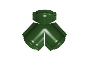Тройник Y малого конька полукруглого 0,45 PE с пленкой RAL 6002 лиственно-зеленый