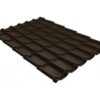 Металлочерепица классик 0,5 Rooftop Бархат RR 32 темно-коричневый