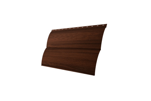 Сайдинг Блок-хаус 0,390 Grand Line 0,45 Print Elite Choco Wood TwinColor