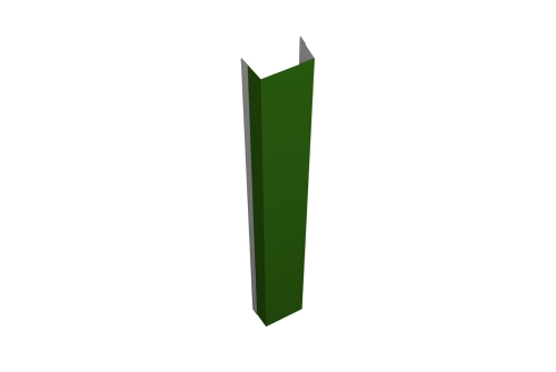 Крепежная планка верхняя Texas 0,45 PE с пленкой RAL 6002 лиственно-зеленый