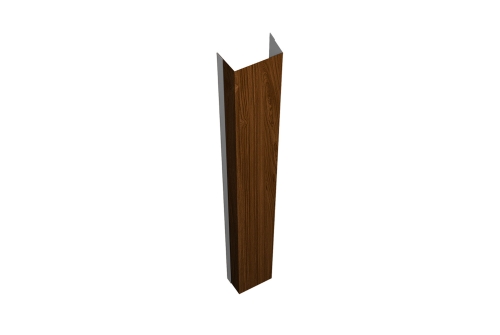 Крепежная планка верхняя Texas 0,45 Print Elite Choco Wood TwinColor