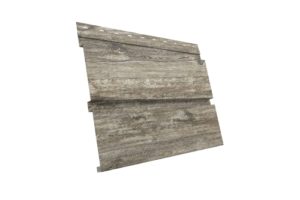 Софит металлический Квадро Брус без перфорации 0,45 Print Elite с пленкой Nordic Wood TwinColor