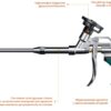 Пистолет для монтажной пены KRAFTOOL PROKraft с тефлоновым покрытием держателя профессиональный (0685_z04)