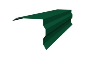 Планка торцевая фигурная 100х85 0,45 Drap RAL 6005 зеленый мох (3м)