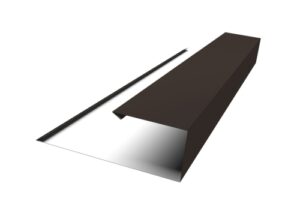 Планка торцевая страховочная Grand Line 0,5 PurLite Matt RR 32 темно-коричневый (2м)