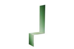 Планка примыкание боковое фальц 0,45 PE с пленкой RAL 6002 лиственно-зеленый (2м)