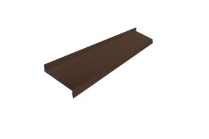 Отлив простой 150 0,5 GreenCoat Pural BT с пленкой RR 887 шоколадно-коричневый (RAL 8017 шоколад) (3м)