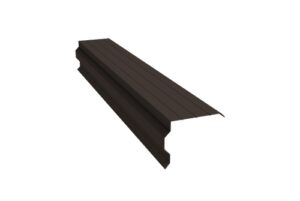 Планка торцевая фигурная 90х110 0,5 Rooftop Бархат RR 32 темно-коричневый (2м)