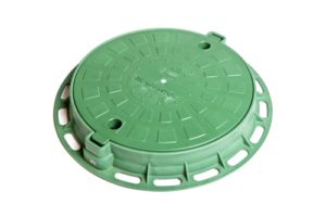 Люк пластиковый легкий малый зеленый, класс нагрузки А15 Aquastok (5642)